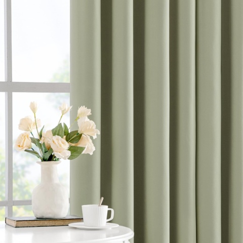 MIULEE Zasłony zaciemniające zestaw 2 sztuk 225x 140 cm, termiczne