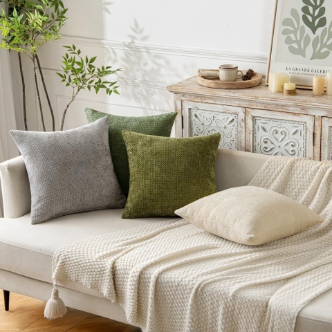 MIULEE Zestaw 2 poszewek na poduszki sztruksowe 45x 45 cm 2 sztuki MIULEE Zestaw 2 poszewek na poduszki sztruksowe 45x 45 cm 2 sztuki