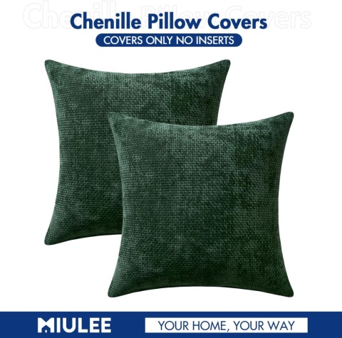MIULEE Zestaw 2 poszewek na poduszki sztruksowe 45x 45 cm 2 sztuki MIULEE Zestaw 2 poszewek na poduszki sztruksowe 45x 45 cm 2 sztuki