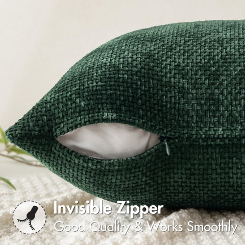 MIULEE Zestaw 2 poszewek na poduszki sztruksowe 50x 50 cm 2 sztuki