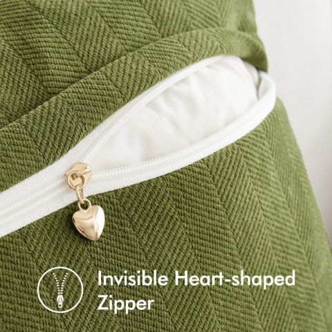 MIULEE Zestaw poszewek na poduszki 45x 45 cm 2 sztuki