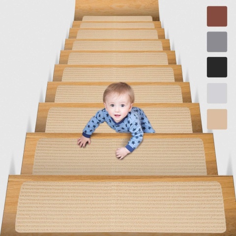 Maty na schody, samoprzylepne,15 sztuk 20 x 65 cm antypoślizgowa mata