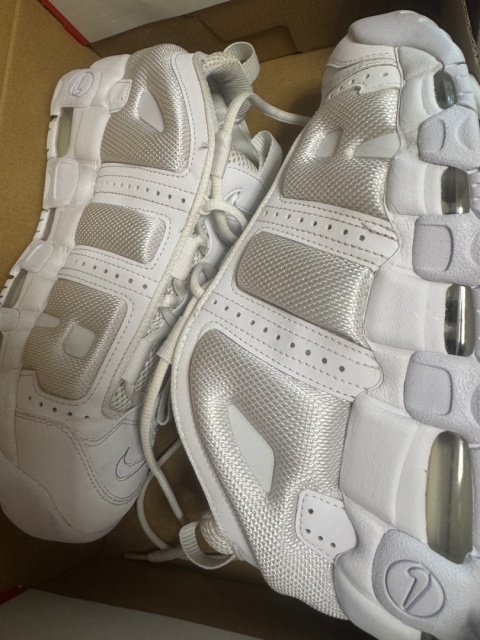 Nike Air More Uptempo Low White Blanc r 40, 25.5 cm