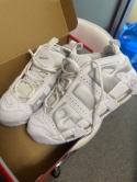 Nike Air More Uptempo Low White Blanc r 40, 25.5 cm