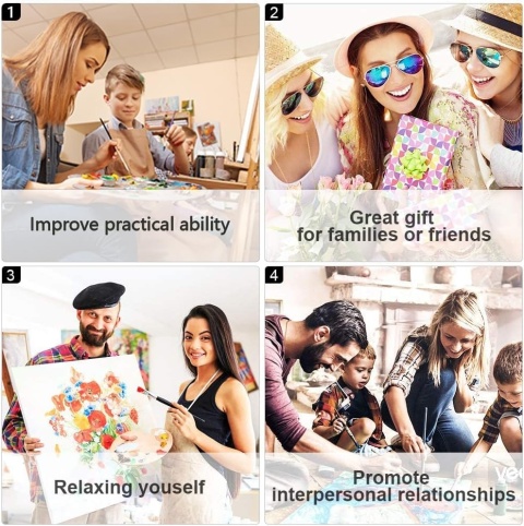 Obraz malowanie według liczb , 40 x 50 cm zestaw kompletny