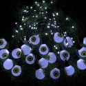 Tacobey Solarne łańcuchy świetlne na zewnątrz, z 20 żarówkami 10 m