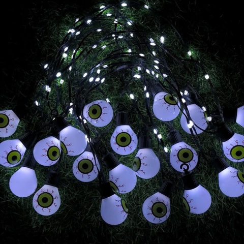 Tacobey Solarne łańcuchy świetlne na zewnątrz, z 20 żarówkami 10 m