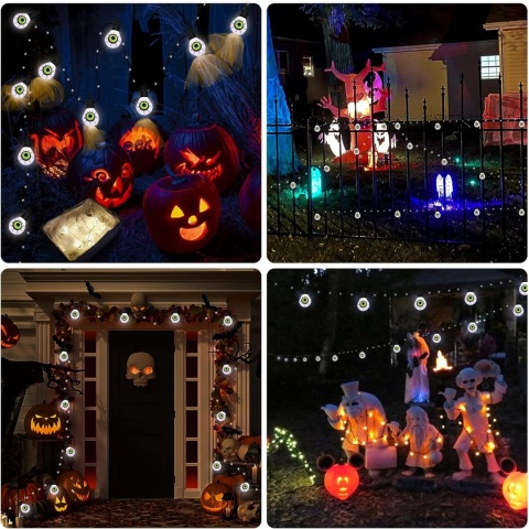 Tacobey Solarne łańcuchy świetlne na zewnątrz, z 20 żarówkami 10 m