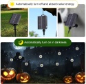 Tacobey Solarne łańcuchy świetlne na zewnątrz, z 20 żarówkami 10 m