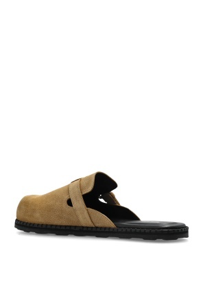 MOSCHINO BEŻOWY ZAMSZOWE KLAPKI SYMBOL: MB10152G0M GF0-10B rozmiar 37