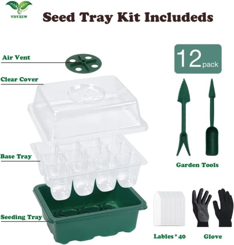 12 x Miniszklarenka Szklarnia Propagator do Kiełkowania 12 Komórek