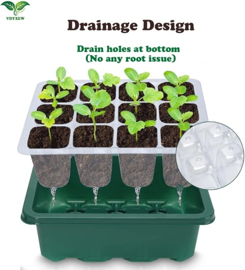 12 x Miniszklarenka Szklarnia Propagator do Kiełkowania 12 Komórek