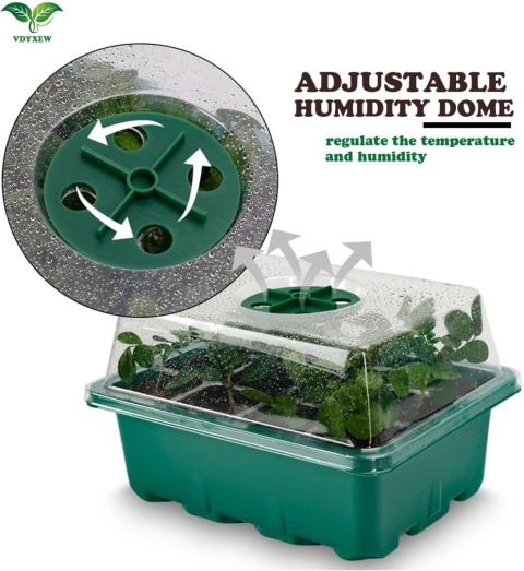 12 x Miniszklarenka Szklarnia Propagator do Kiełkowania 12 Komórek