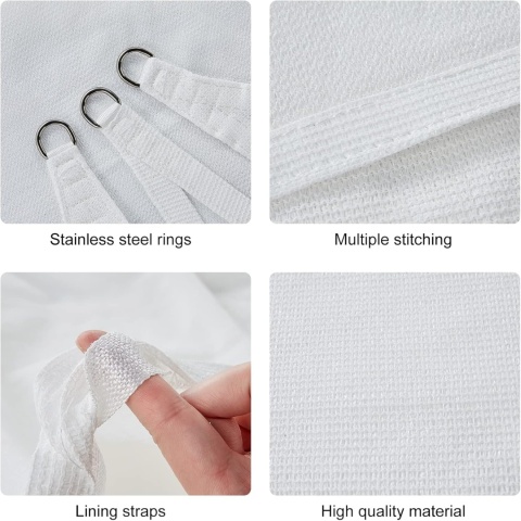 AXT SHADE żagiel przeciwsłoneczny wodoodporny 4x 3 m , bialy