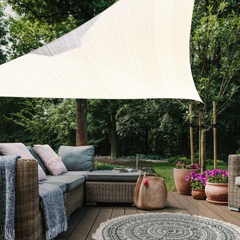 AXT SHADE żagiel przeciwsłoneczny wodoodporny 4x 3 m , bialy