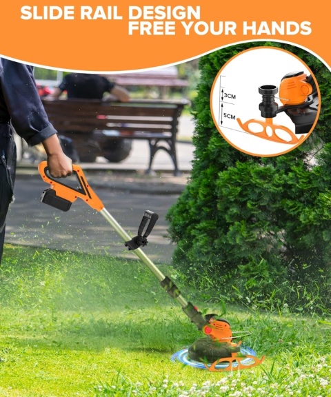 Akumulatorowa podkaszarka do trawy, elektryczna bezprzewodowa Agrico