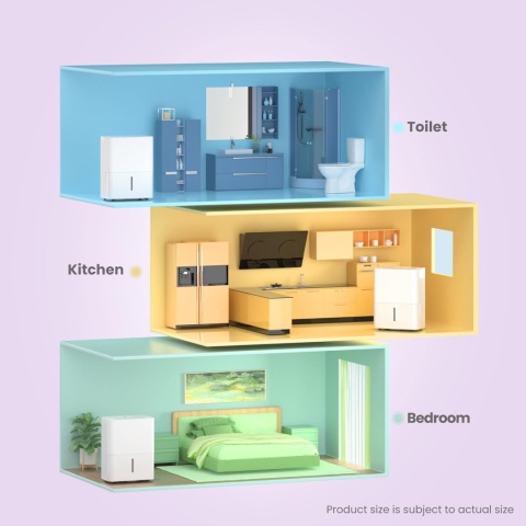 Comfee Mddn-10Den7 Osuszacz, Biały, 10 l/24 h