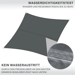 HENG FENG Żagiel przeciwsłoneczny 4.5 x 3 m , wodoszczelny