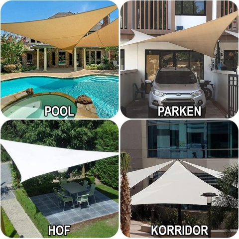 HENG FENG Żagiel przeciwsłoneczny 4.5 x 3 m , wodoszczelny