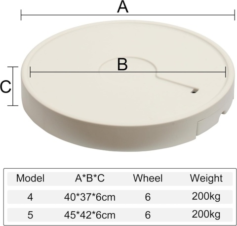 HEYQK Stojak na rośliny, niewidoczne kółka, do 200 kg 37 cm 2 sztuki
