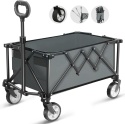 HOFTME Składany wózek z kółkami, składany wózek o pojemności 100 l