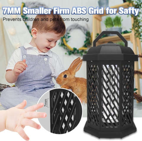 HappiHause Elektryczna pułapka na owady, 4200 V, 18 W, światło UV