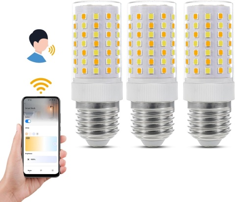 I-SHUNFA Żarówka LED Smart E27 7W, 800 lm, AC 2700 K – 6500 K, Alexa