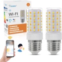 I-SHUNFA Żarówka LED Smart E27 7W, 800 lm, AC 2700 K – 6500 K, Alexa