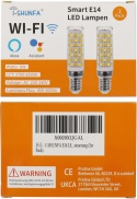 I-SHUNFA Żarówka Smart E14 Alexa Wi-Fi, żarówka LED E14, ściemnianie