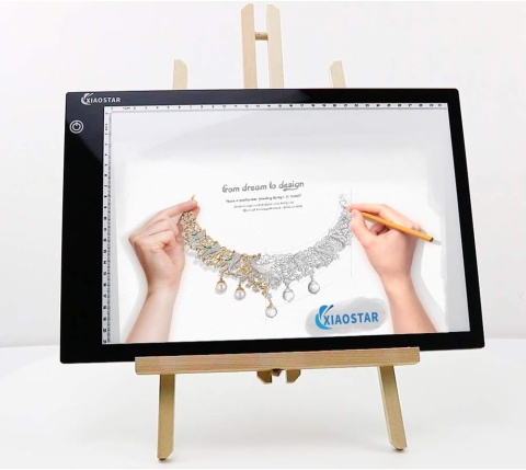 XIAOSTAR Tablet świetlny A4, Deska Kreślarska z wbudowanym powerbank