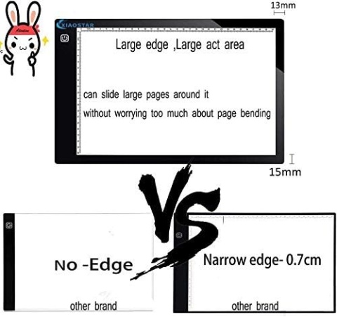 XIAOSTAR Tablet świetlny A4, Deska Kreślarska z wbudowanym powerbank