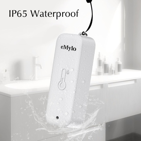 Inteligentny czujnik temperatury eMylo Zigbee Tuya alarm Alexa 2 szt