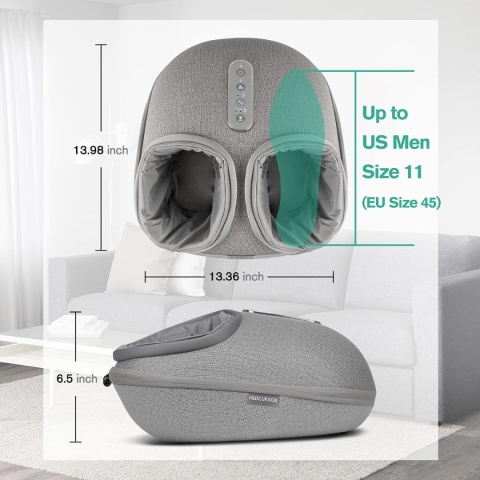 Masażer do stóp Medcursor z ogrzewaniem, głębokim ugniataniem Shiatsu