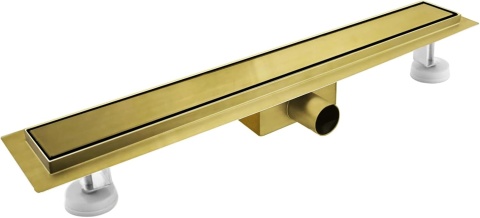 Odpływ prysznicowy liniowy sunrik 80 cm złoty