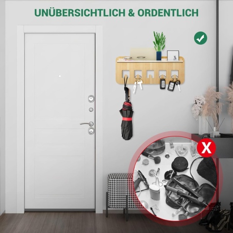 Organizer na klucze - wieszak - 30cm x 14cm - przedpokój - korytarz