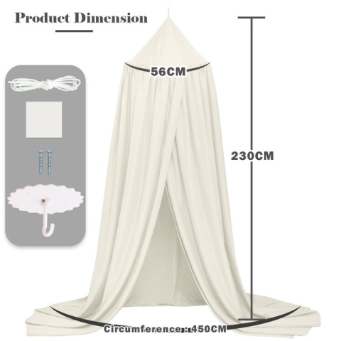 SESAMIS baldachim Moskitiera do łóżka 240 cm