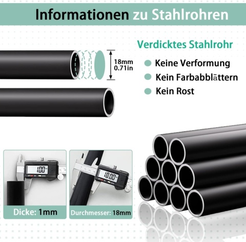 SMILOVII Wielofunkcyjny wolnostojący wieszak z podwójną konstrukcją