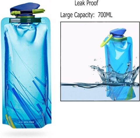 Składane butelki na wodę OPPO, wielokrotnego użytku bez BPA 3 sztuki