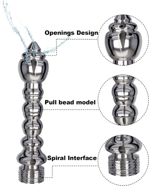 Słuchawka prysznicowa , 7 otworów, aluminiowa dysza wodna