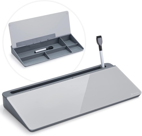 Szklana tabliczka na biurko pozioma 46x15cm organizer