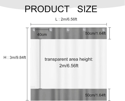 TRANSPARENTNA ZASŁONA ZEWNĘTRZNA PCV PLANDEKA WODOODPORNA