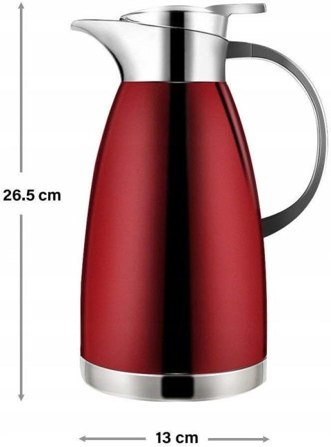 Termiczny dzbanek do kawy,stali nierdzewna, termos 1,8 l