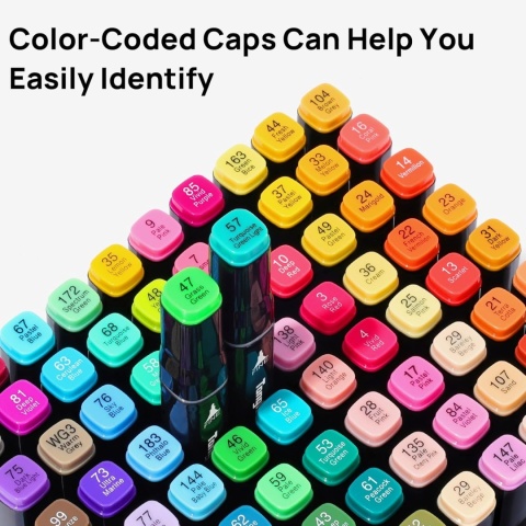 Tongfushop Markery filcowe, zestaw markerów 168 szybkoschnące