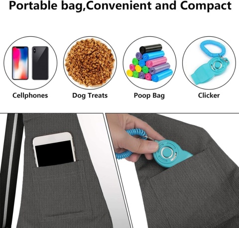 Torba do noszenia psa, regulowana na ramię, transportowa do 5.5 kg