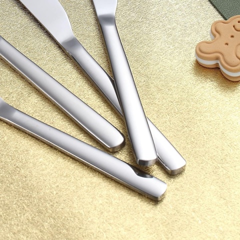 Zestaw nożyi widelcow do steków 12 elementów, stal nierdzewna premium