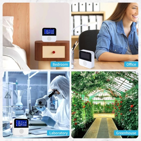 eMylo Tuya termometr z higrometrem, WiFi, czujnik temperatury smart