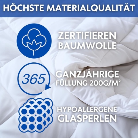 Amabeen Kołdra Obciążeniowa 135x200 cm 3kg Bawelna