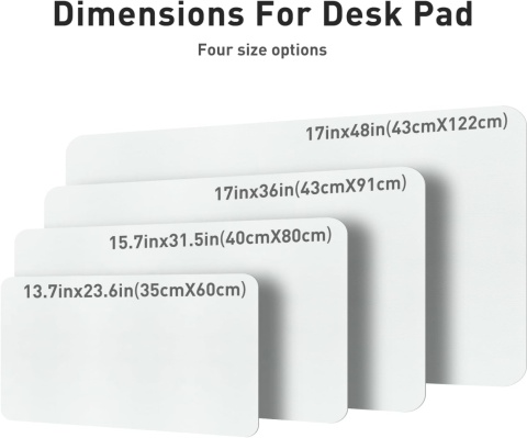 Aothia Skórzana podkładka pod mysz, mata na biurko 91 x 43 cm