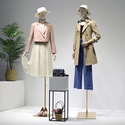 BIAŁY Manekin KRAWIECKI regulowany kobiecy Przegubowy ekspozycyjny