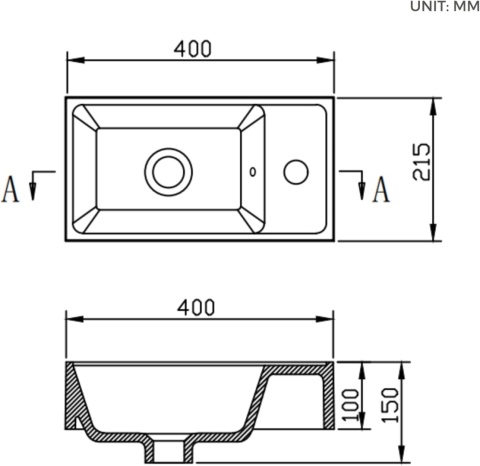 BRIDGE BENO Szafka łazienkowa 40 cm – kompaktowa z umywalka